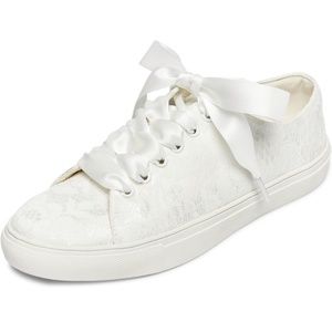 White lace sneakers